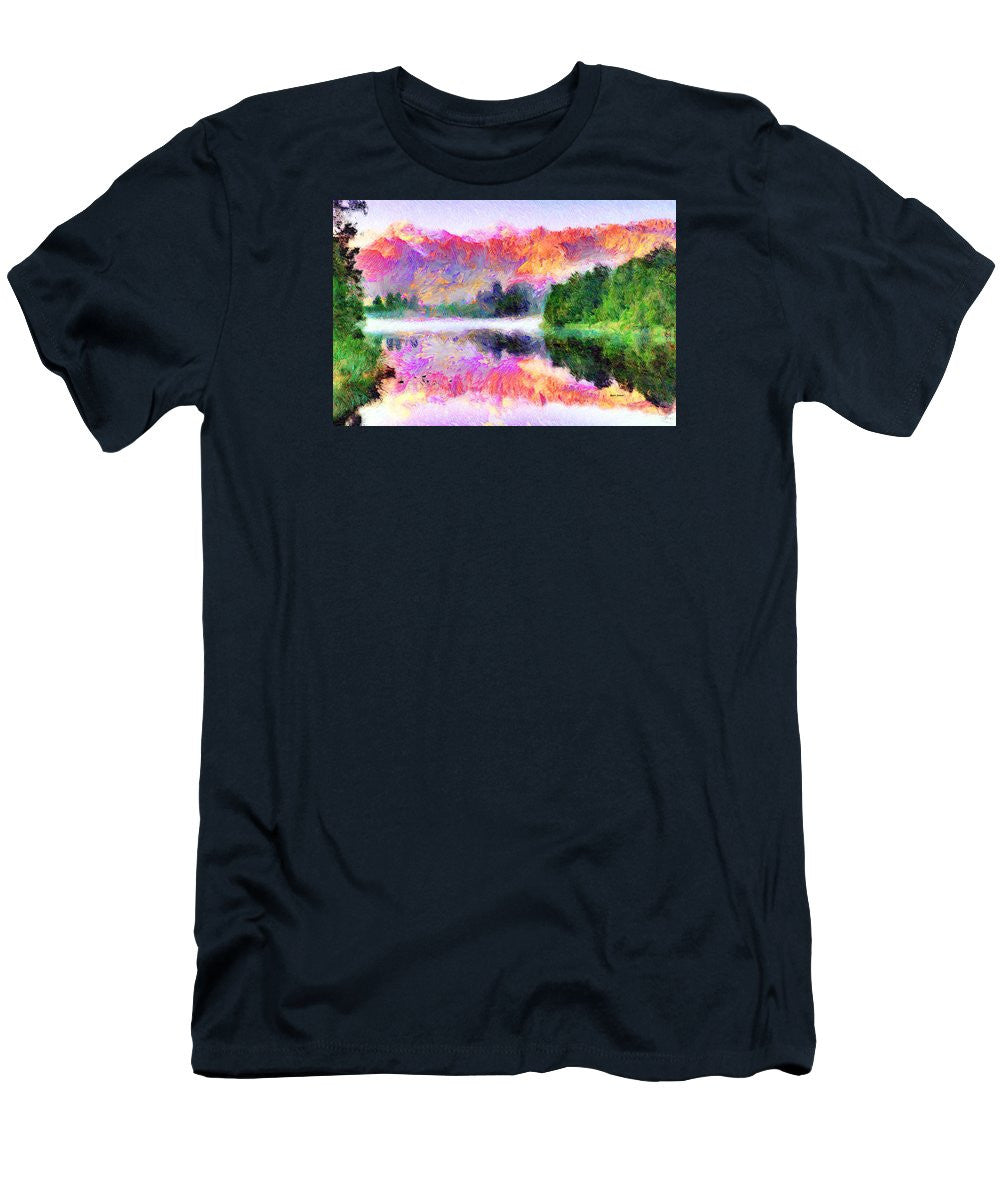 Men's T-Shirt (Slim Fit) - Abstract Landscape 0743