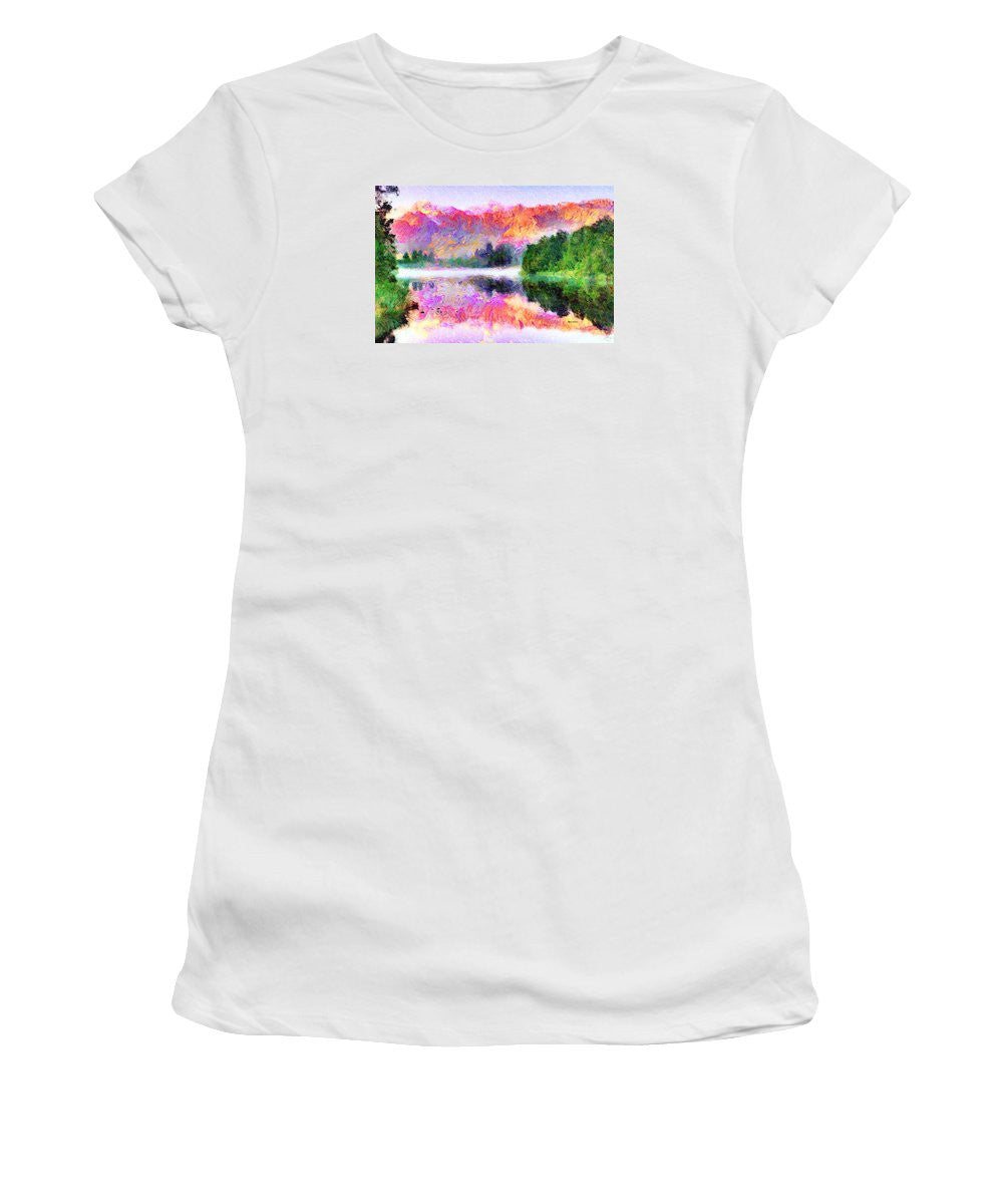 Women's T-Shirt (Junior Cut) - Abstract Landscape 0743