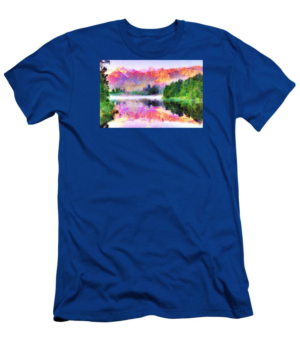 Men's T-Shirt (Slim Fit) - Abstract Landscape 0743