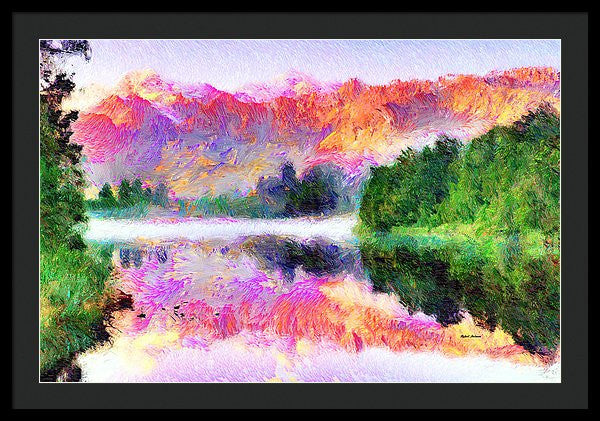 Framed Print - Abstract Landscape 0743