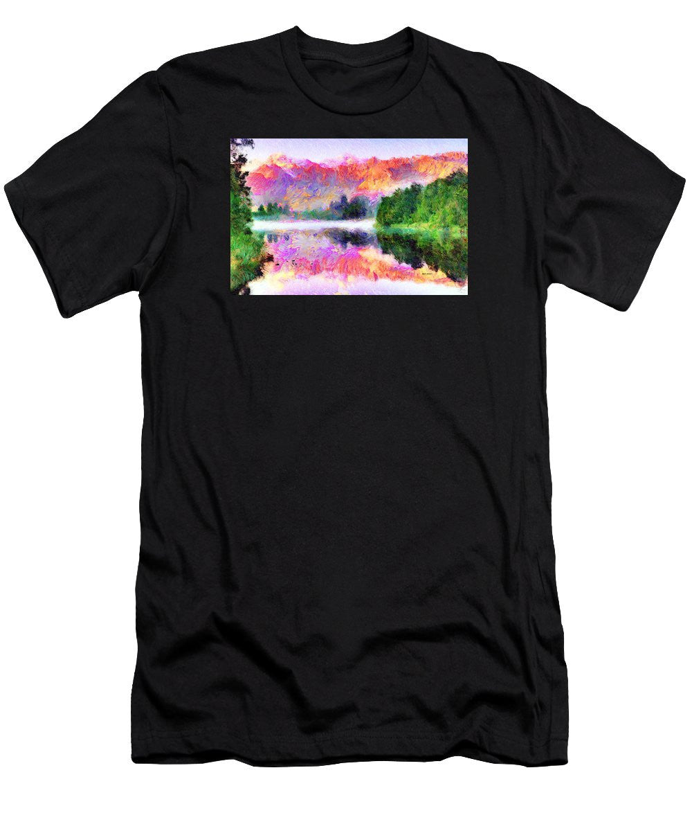 Men's T-Shirt (Slim Fit) - Abstract Landscape 0743