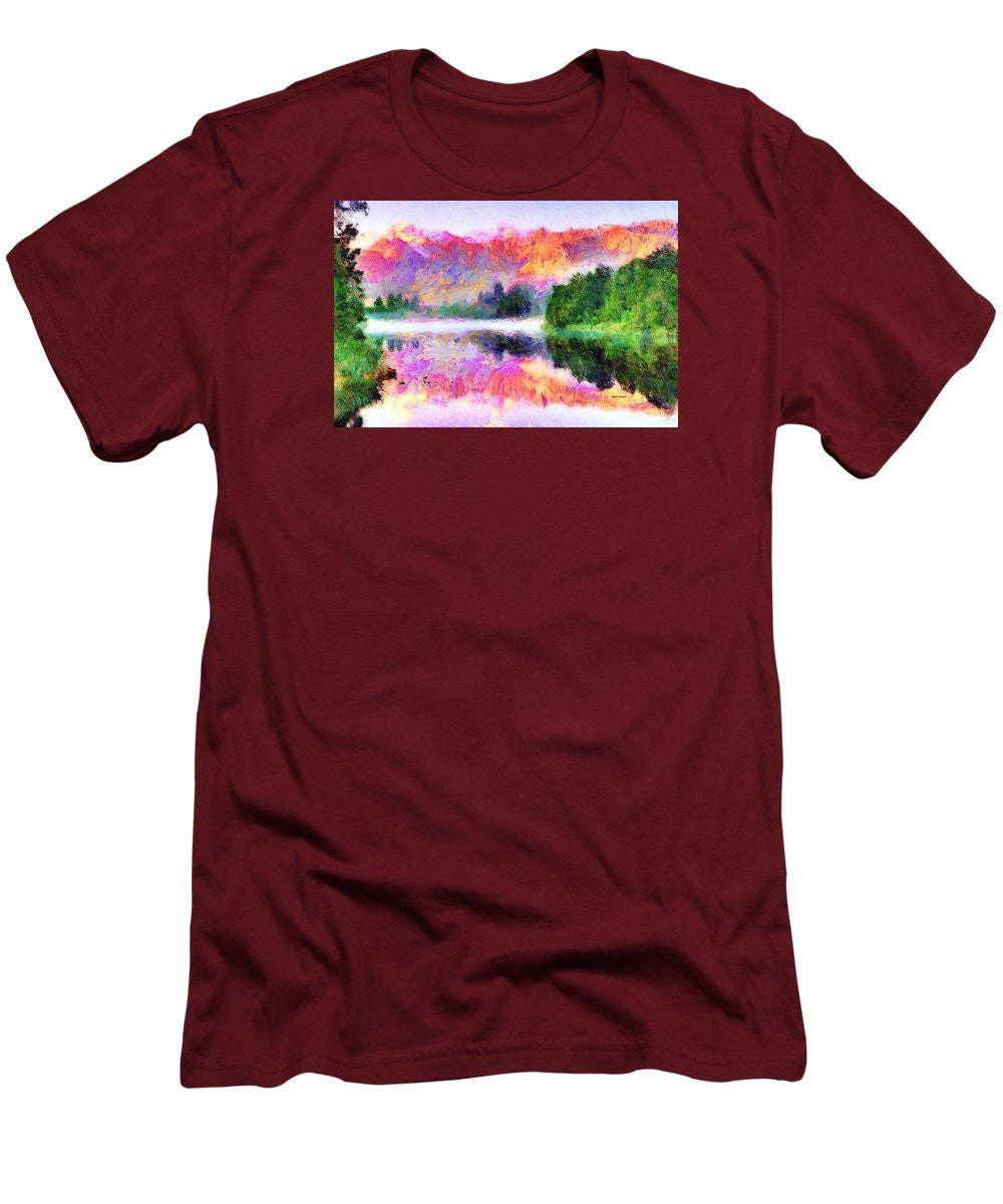 Men's T-Shirt (Slim Fit) - Abstract Landscape 0743