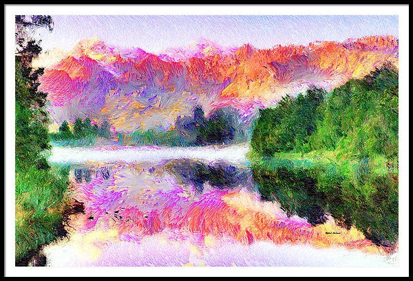 Framed Print - Abstract Landscape 0743