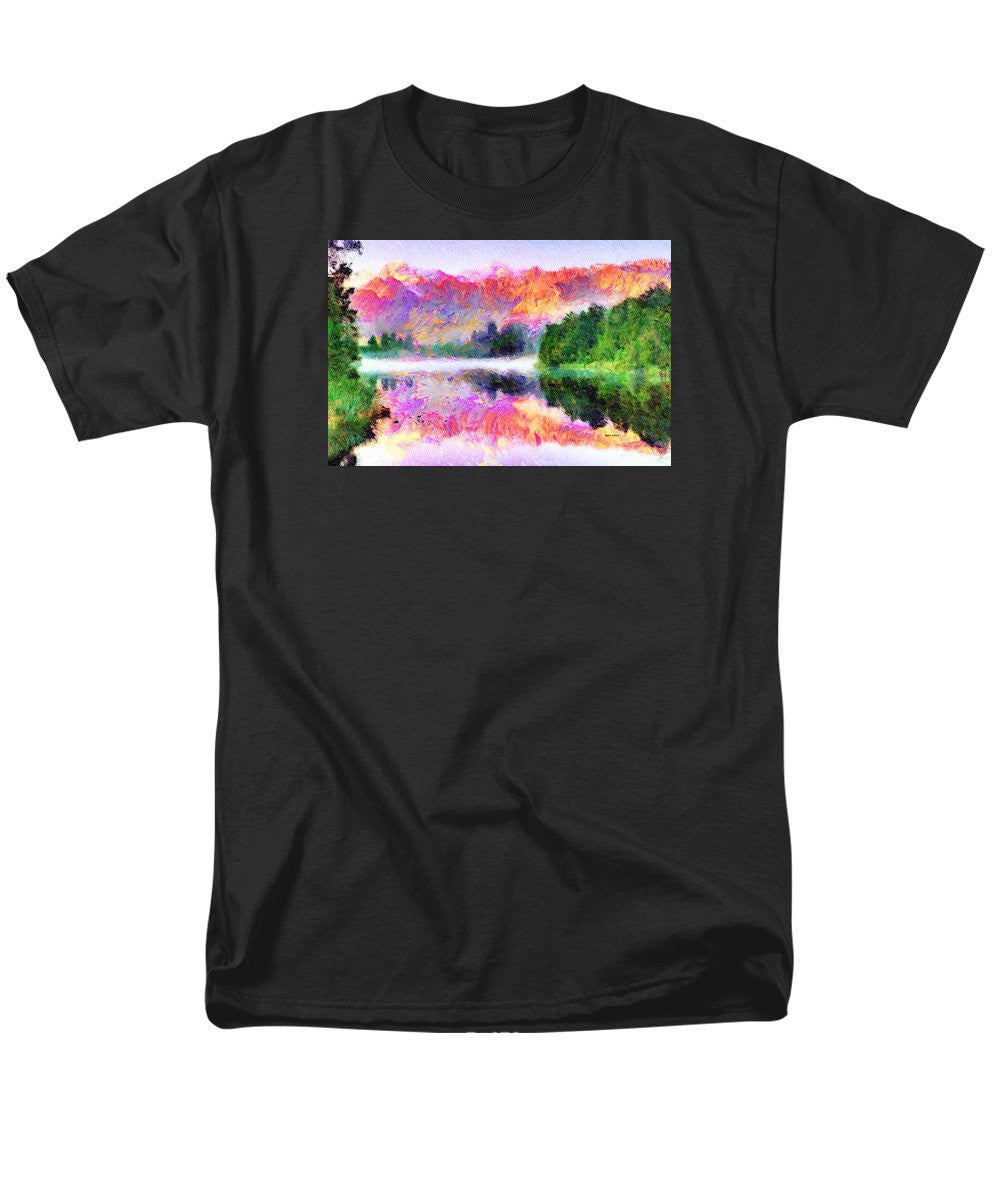 Men's T-Shirt  (Regular Fit) - Abstract Landscape 0743