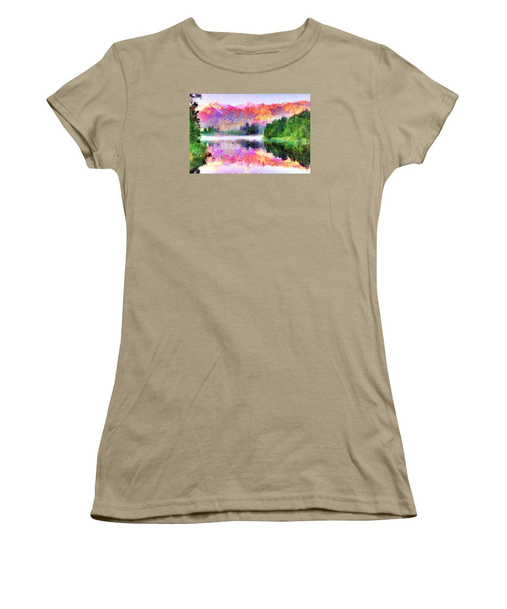 Women's T-Shirt (Junior Cut) - Abstract Landscape 0743