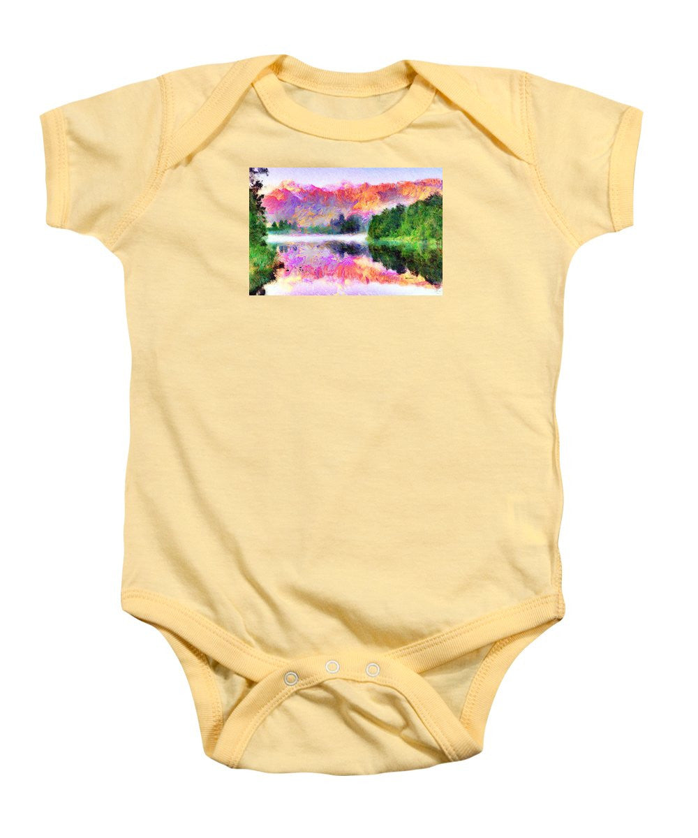 Baby Onesie - Abstract Landscape 0743