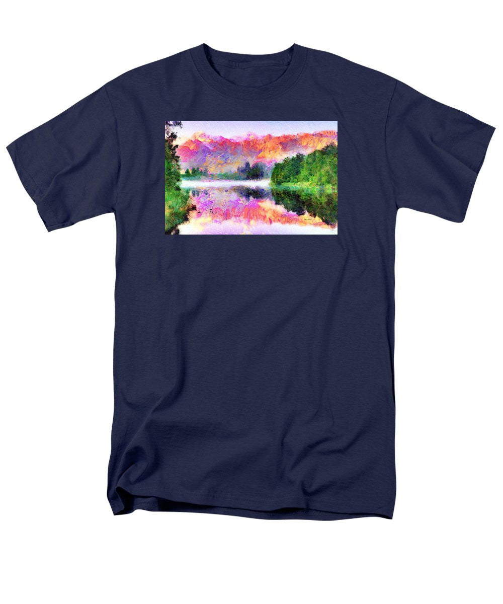 Men's T-Shirt  (Regular Fit) - Abstract Landscape 0743