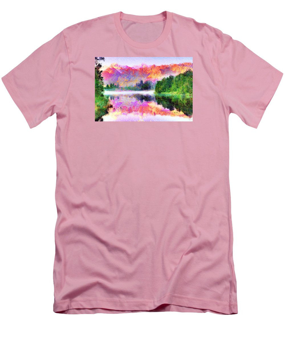 Men's T-Shirt (Slim Fit) - Abstract Landscape 0743