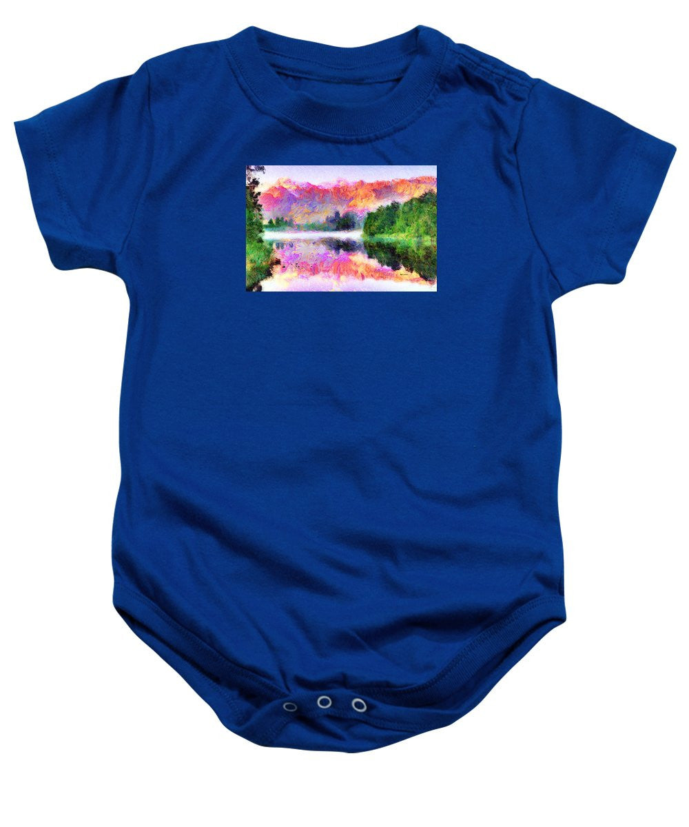 Baby Onesie - Abstract Landscape 0743