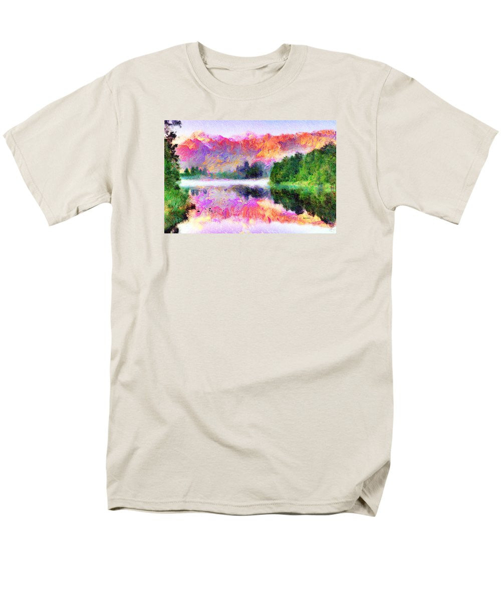 Men's T-Shirt  (Regular Fit) - Abstract Landscape 0743