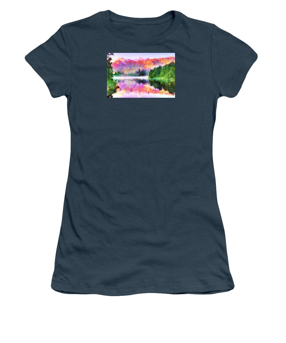 Women's T-Shirt (Junior Cut) - Abstract Landscape 0743