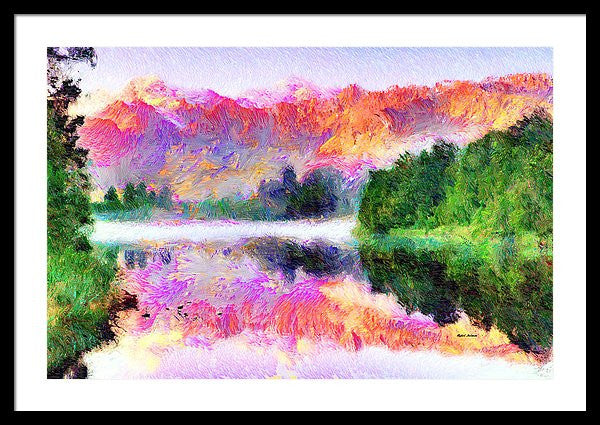 Framed Print - Abstract Landscape 0743