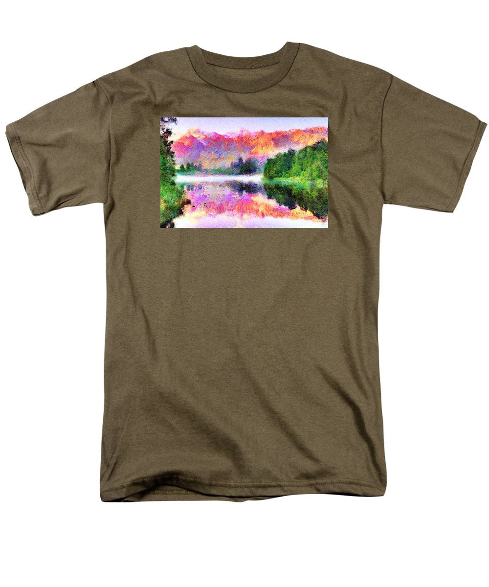 Men's T-Shirt  (Regular Fit) - Abstract Landscape 0743