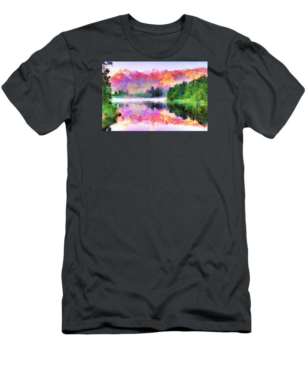 Men's T-Shirt (Slim Fit) - Abstract Landscape 0743