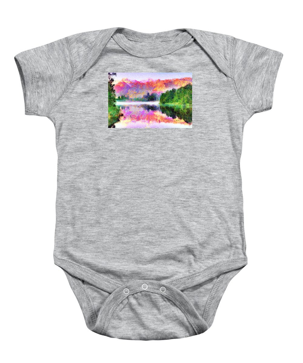 Baby Onesie - Abstract Landscape 0743