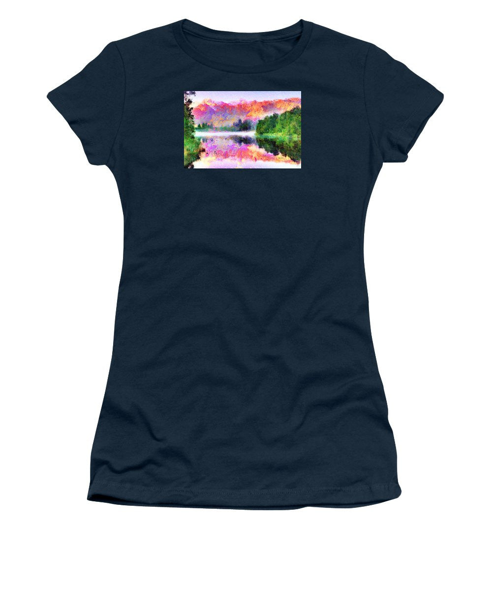 Women's T-Shirt (Junior Cut) - Abstract Landscape 0743