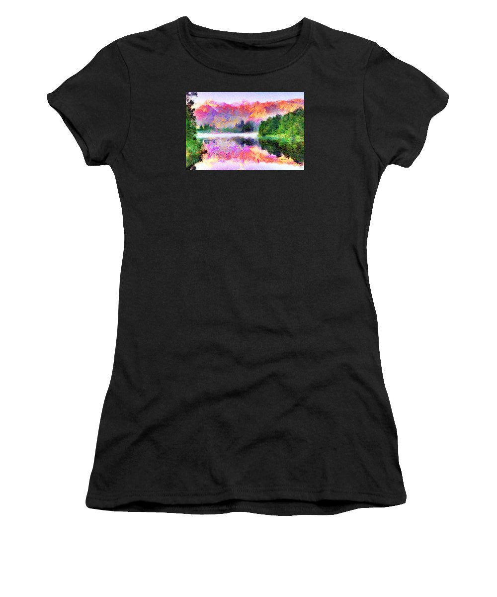 Women's T-Shirt (Junior Cut) - Abstract Landscape 0743