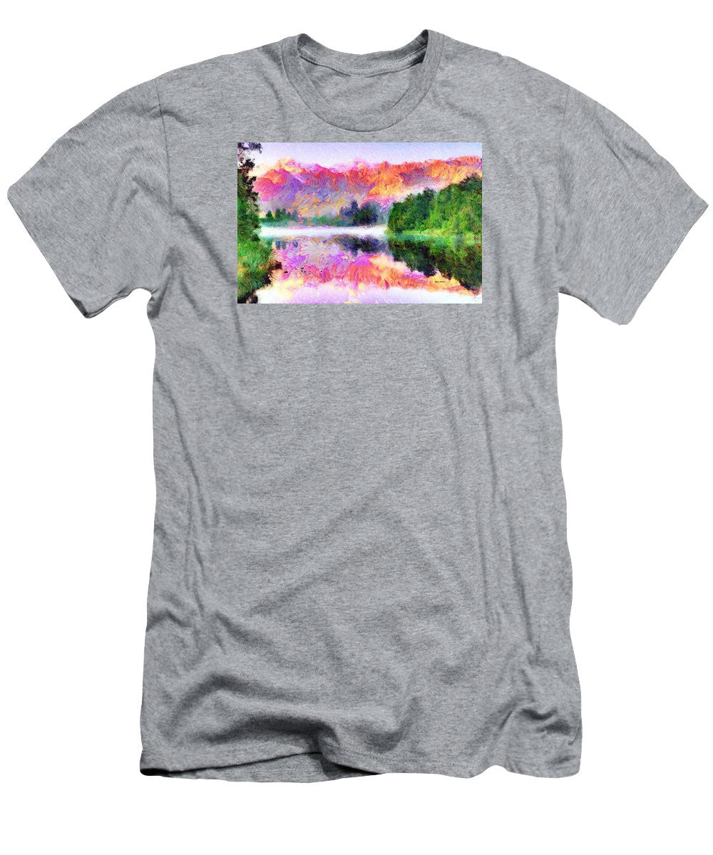 Men's T-Shirt (Slim Fit) - Abstract Landscape 0743