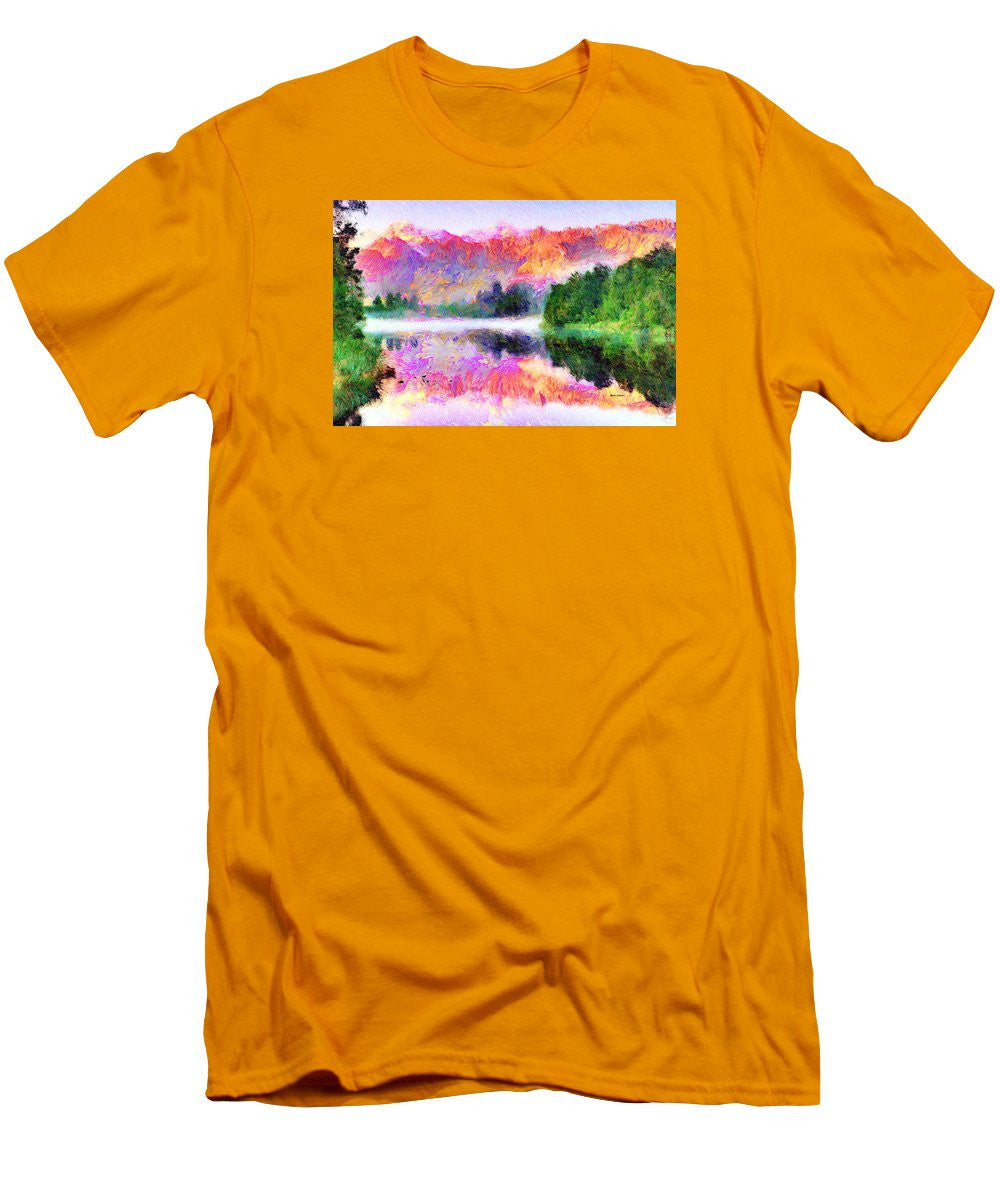 Men's T-Shirt (Slim Fit) - Abstract Landscape 0743