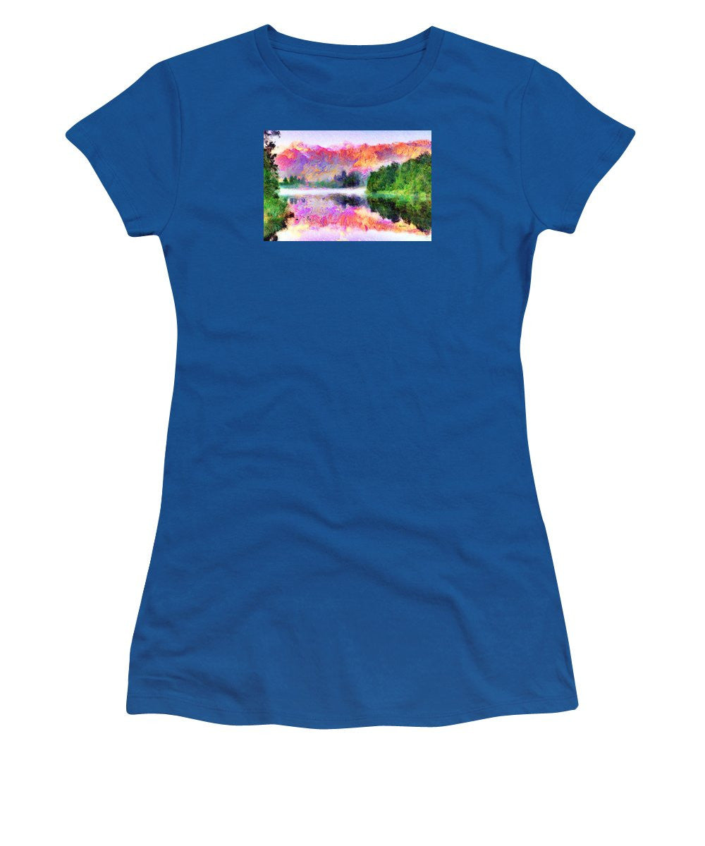 Women's T-Shirt (Junior Cut) - Abstract Landscape 0743