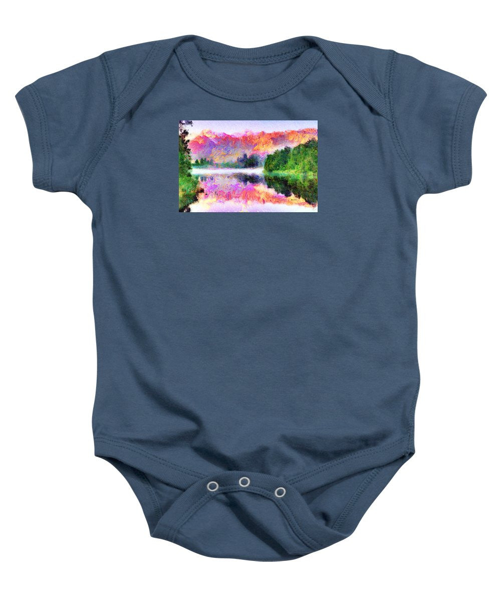 Baby Onesie - Abstract Landscape 0743