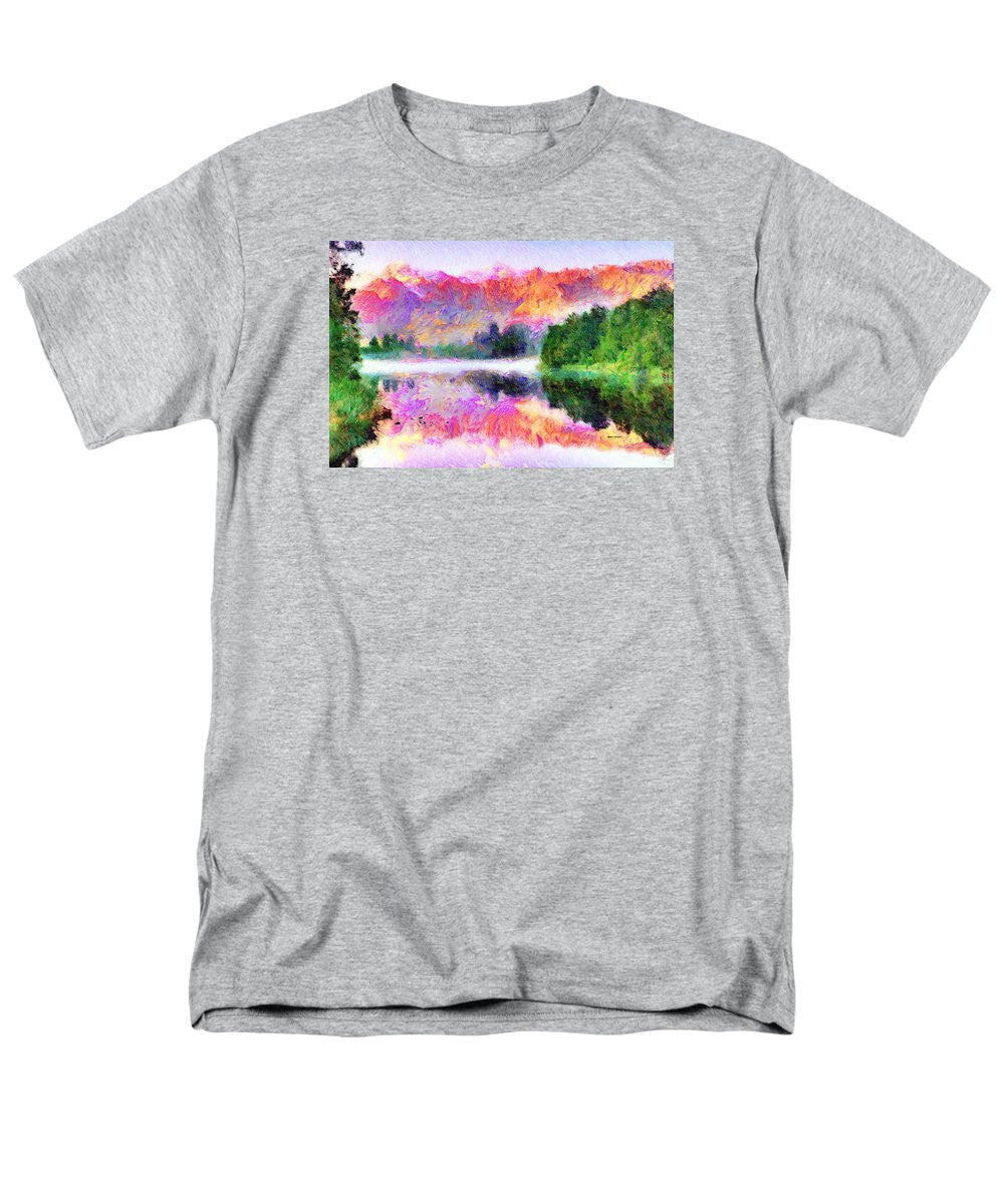 Men's T-Shirt  (Regular Fit) - Abstract Landscape 0743