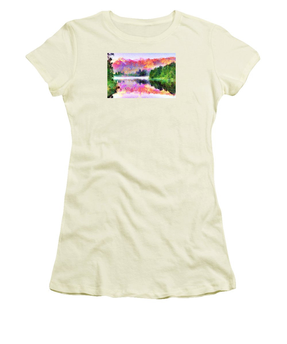 Women's T-Shirt (Junior Cut) - Abstract Landscape 0743