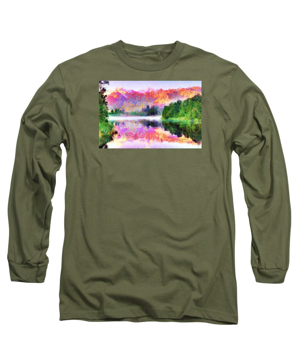 Long Sleeve T-Shirt - Abstract Landscape 0743