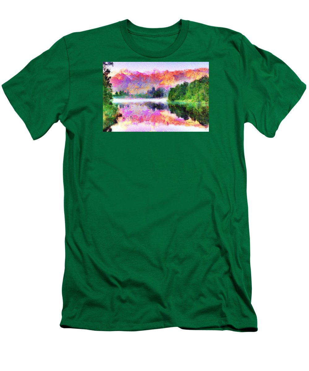 Men's T-Shirt (Slim Fit) - Abstract Landscape 0743