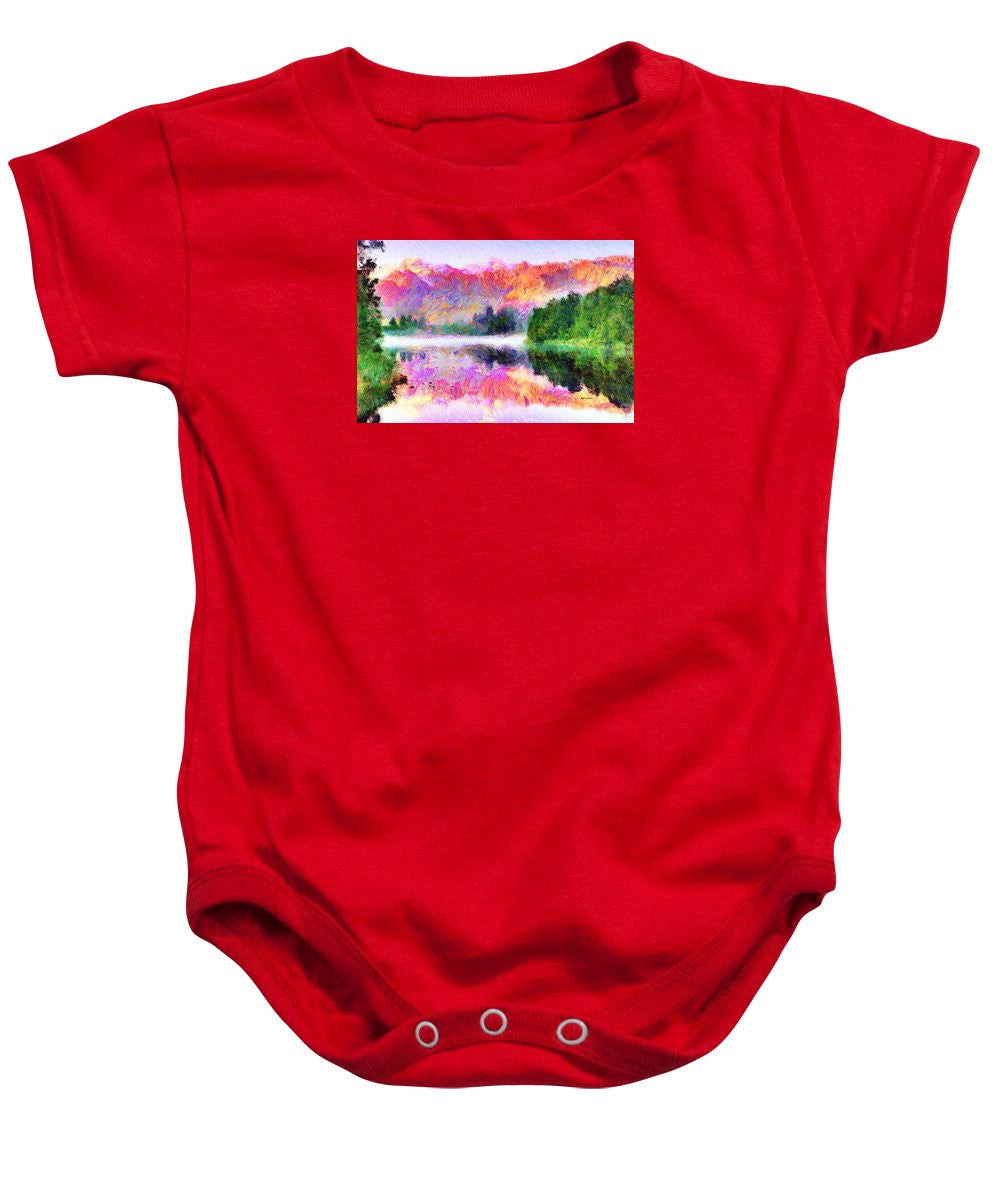 Baby Onesie - Abstract Landscape 0743