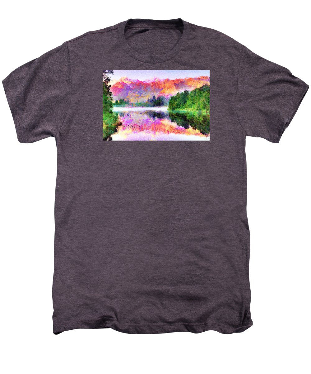 Men's Premium T-Shirt - Abstract Landscape 0743