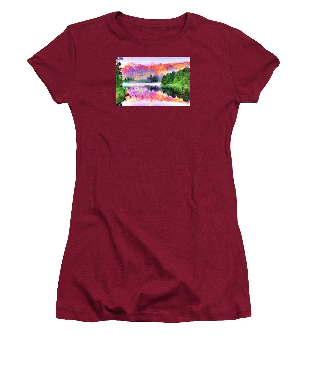 Women's T-Shirt (Junior Cut) - Abstract Landscape 0743