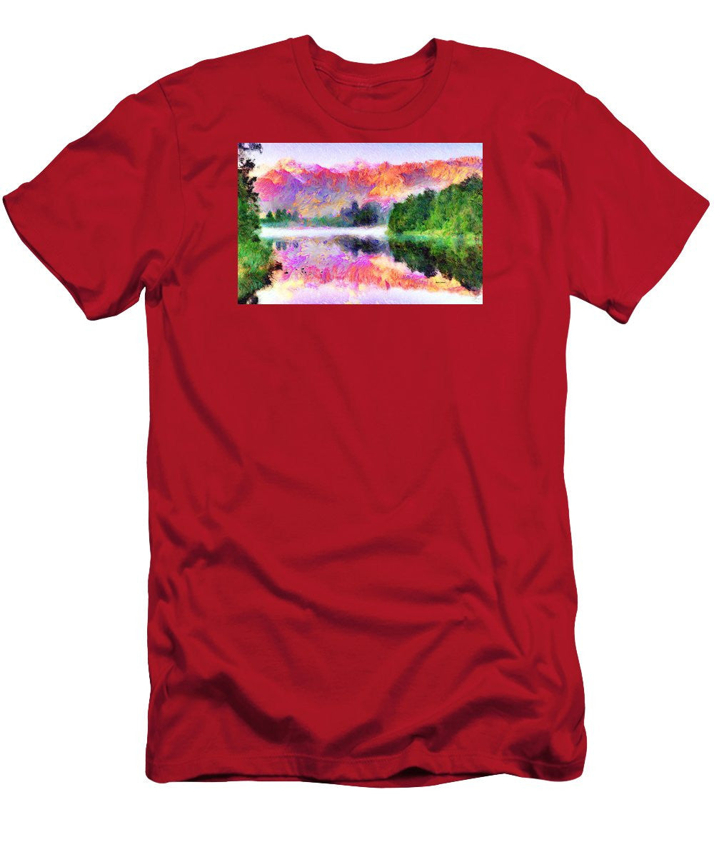 Men's T-Shirt (Slim Fit) - Abstract Landscape 0743