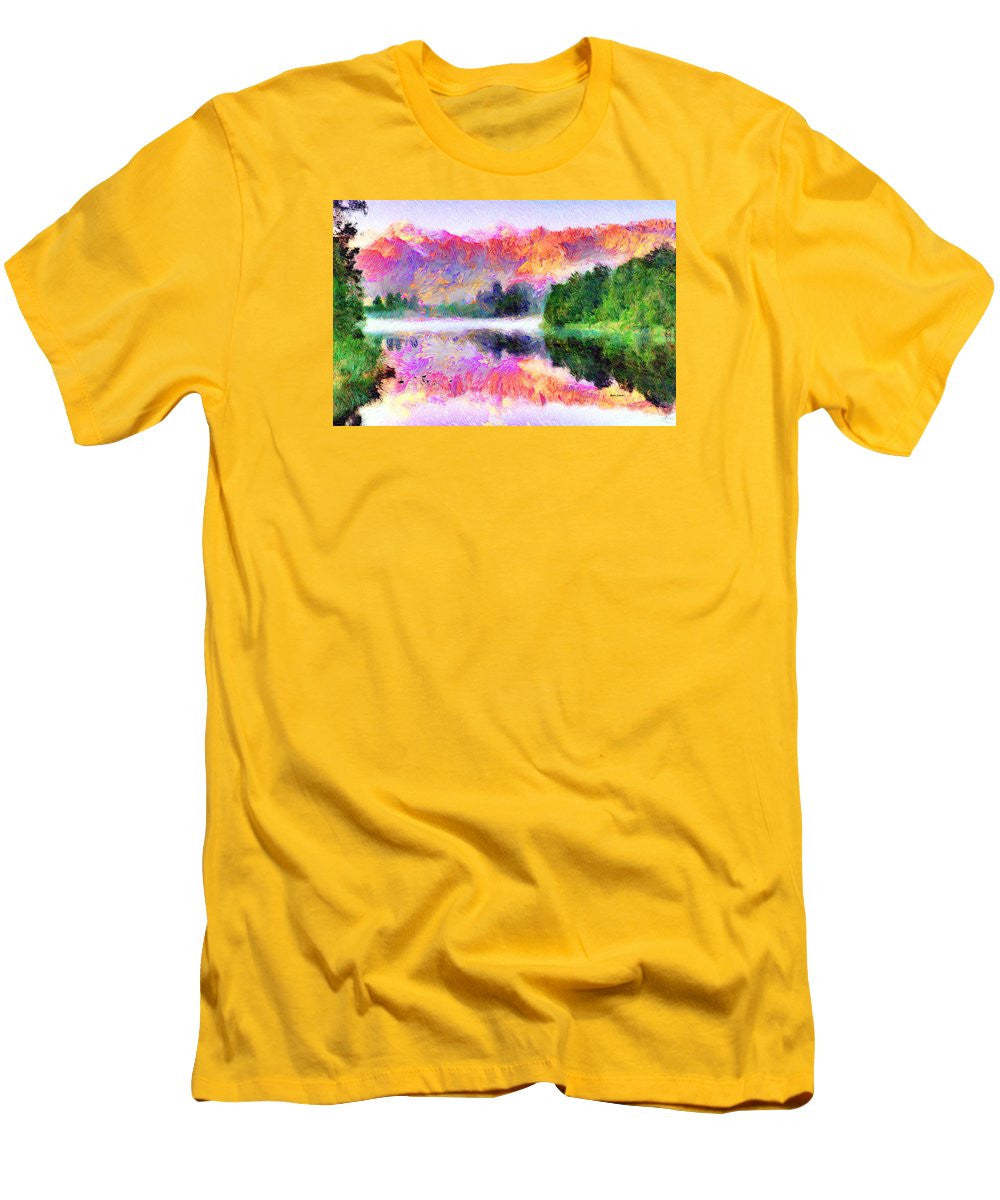 Men's T-Shirt (Slim Fit) - Abstract Landscape 0743