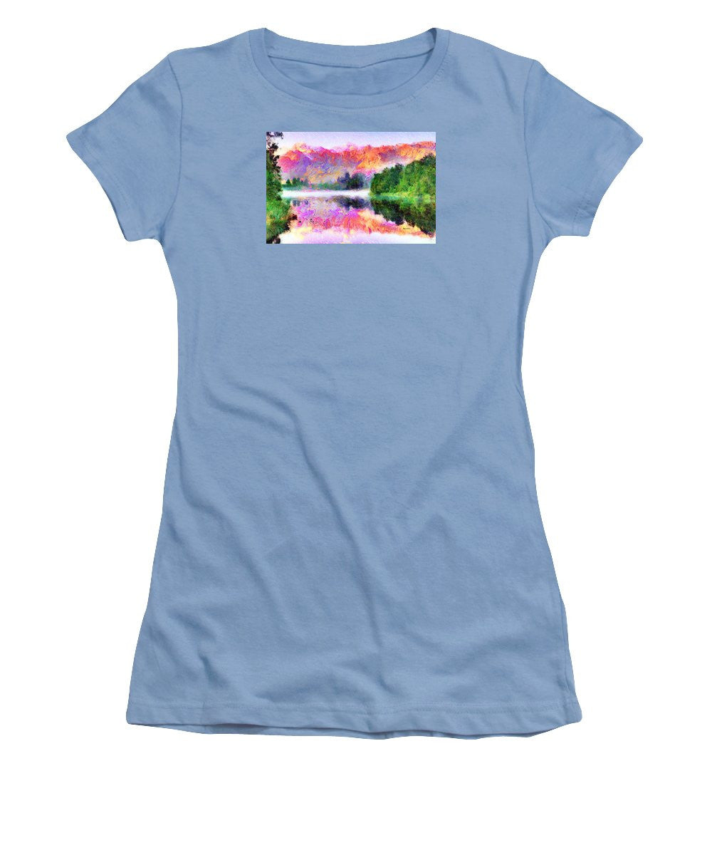 Women's T-Shirt (Junior Cut) - Abstract Landscape 0743