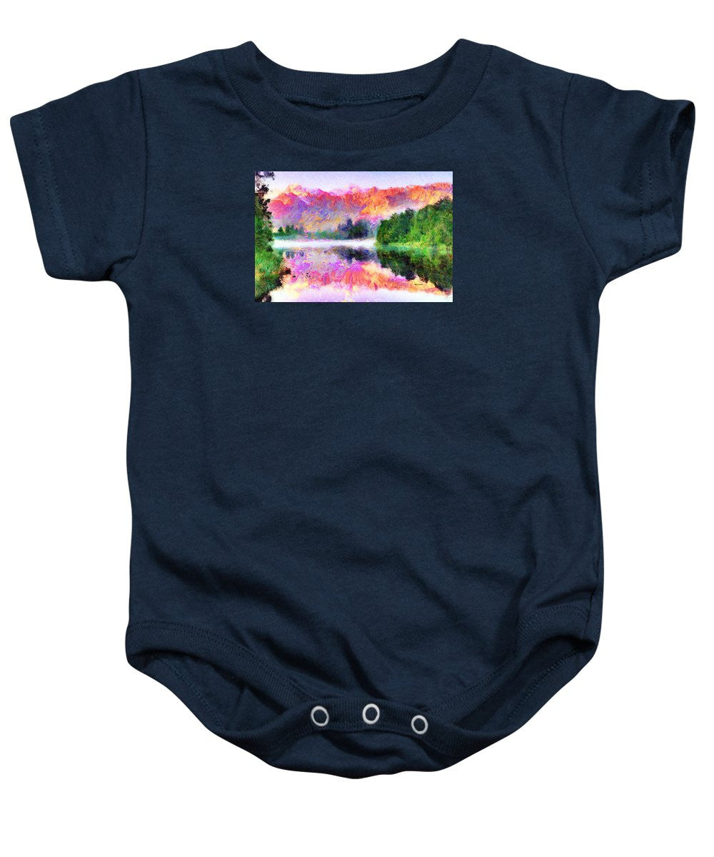 Baby Onesie - Abstract Landscape 0743