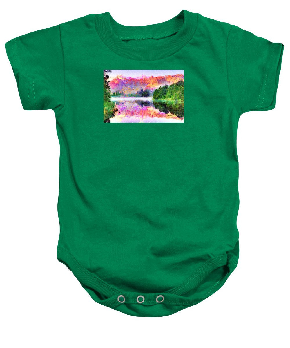 Baby Onesie - Abstract Landscape 0743