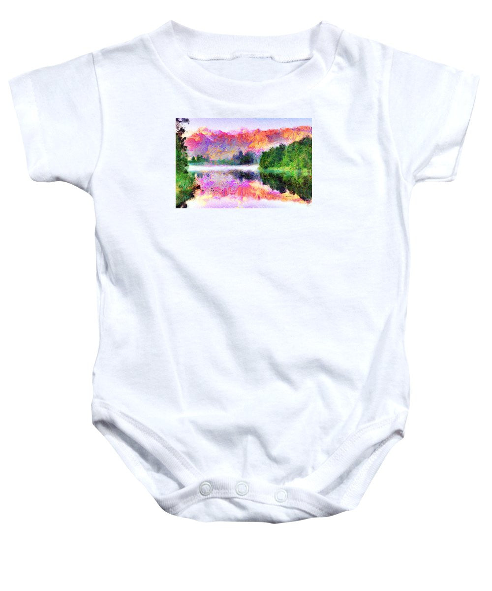 Baby Onesie - Abstract Landscape 0743