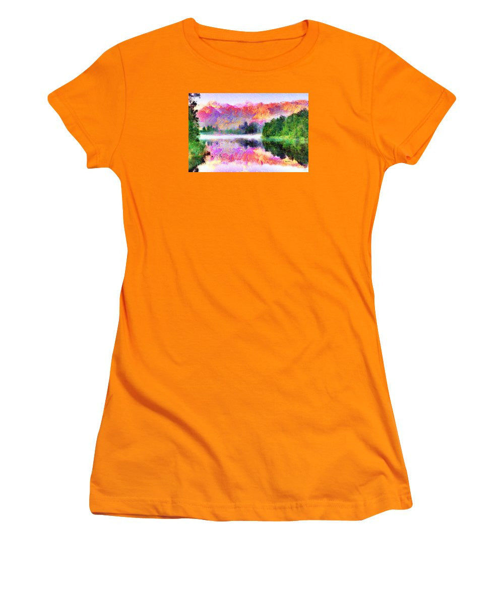 Women's T-Shirt (Junior Cut) - Abstract Landscape 0743