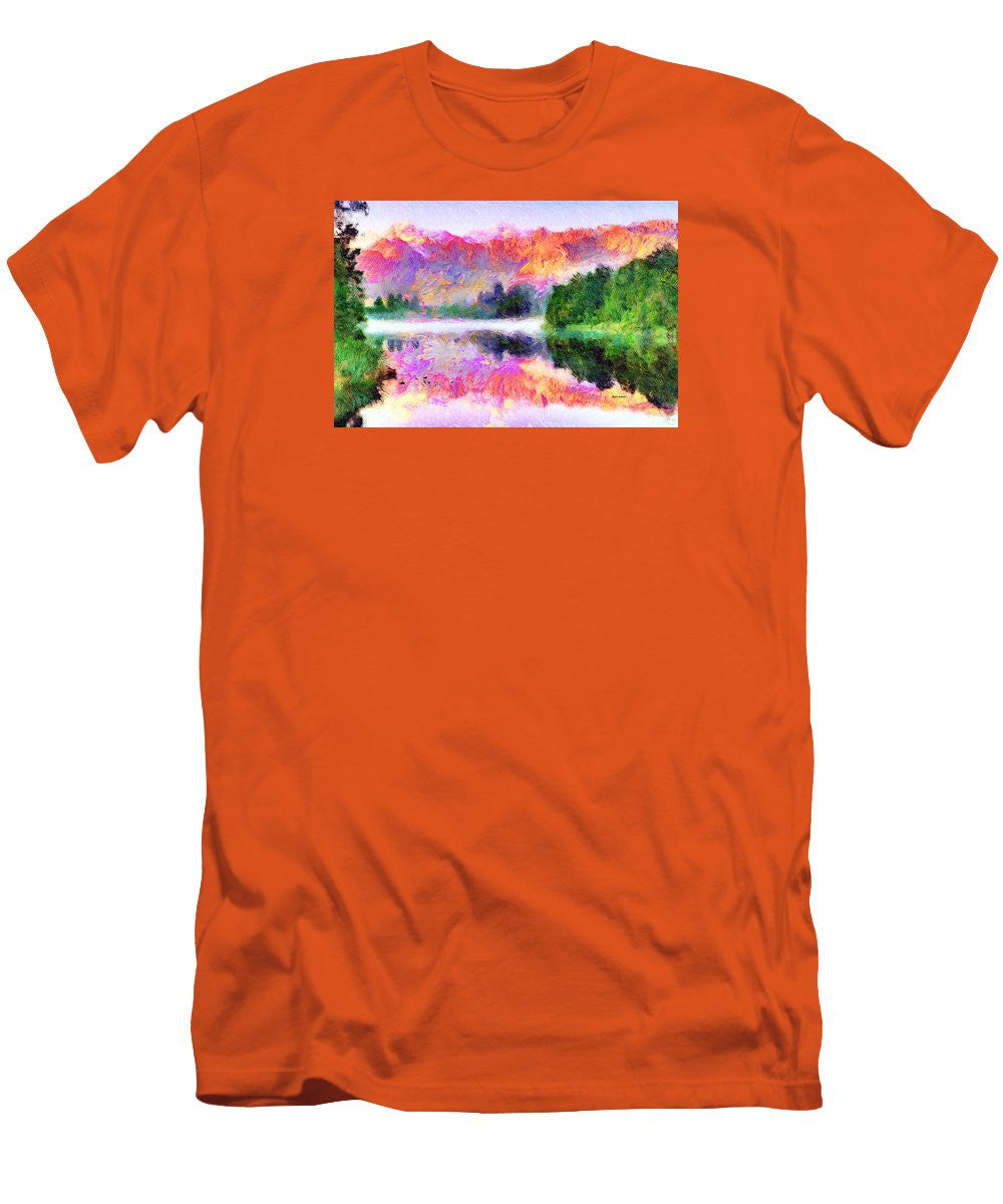 Men's T-Shirt (Slim Fit) - Abstract Landscape 0743