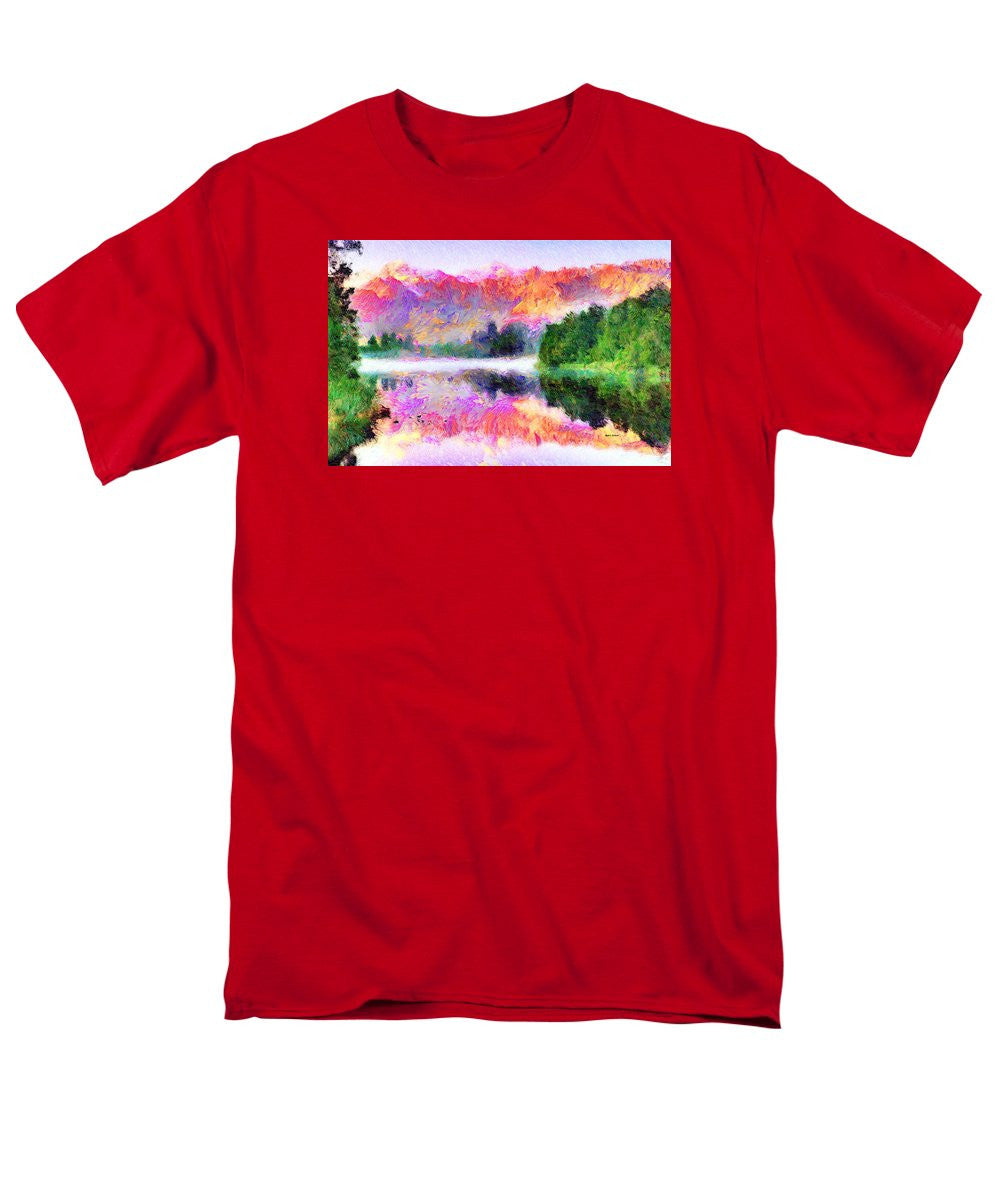 Men's T-Shirt  (Regular Fit) - Abstract Landscape 0743