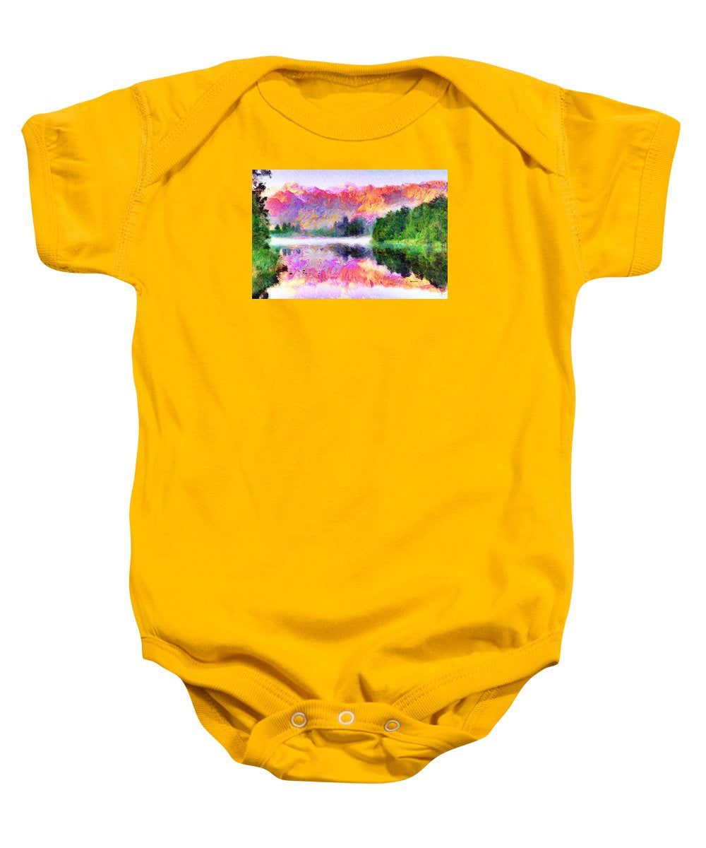 Baby Onesie - Abstract Landscape 0743