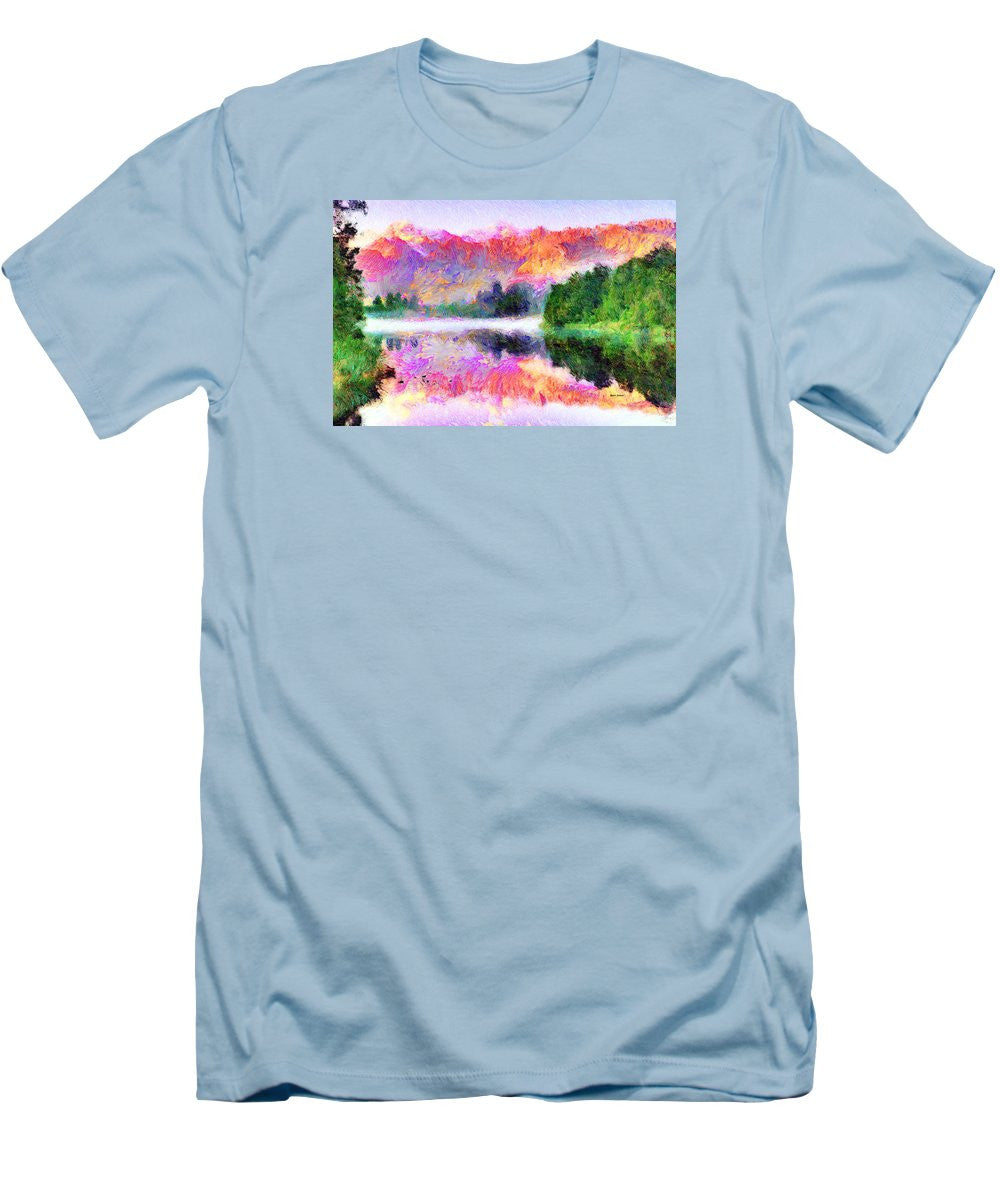 Men's T-Shirt (Slim Fit) - Abstract Landscape 0743