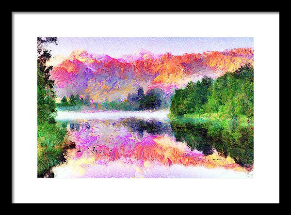 Framed Print - Abstract Landscape 0743