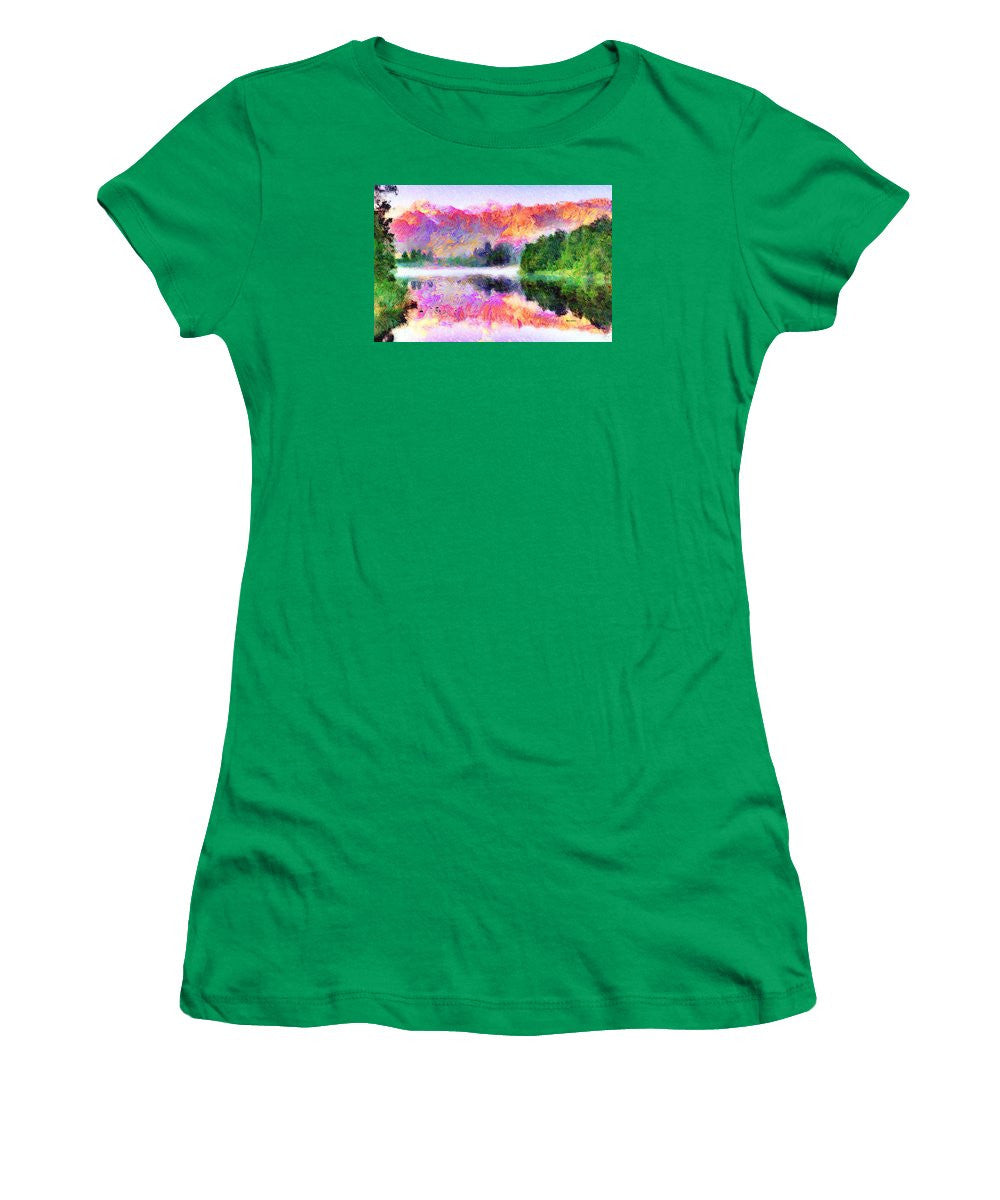 Women's T-Shirt (Junior Cut) - Abstract Landscape 0743