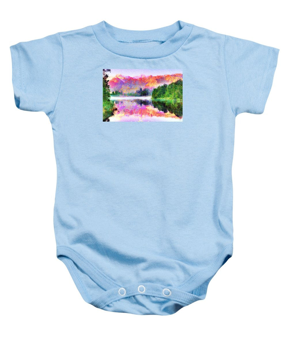 Baby Onesie - Abstract Landscape 0743