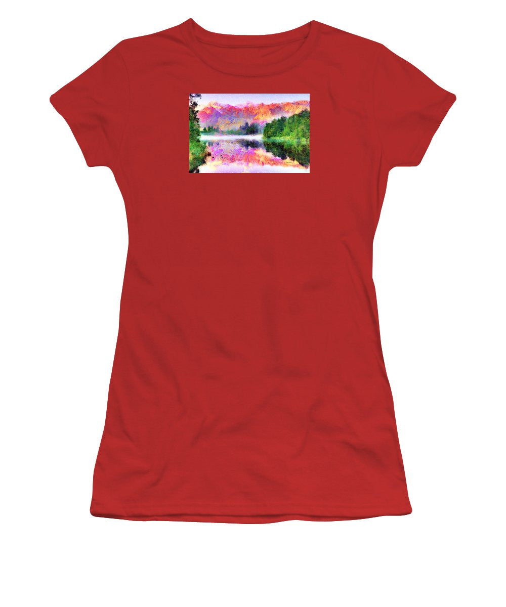 Women's T-Shirt (Junior Cut) - Abstract Landscape 0743