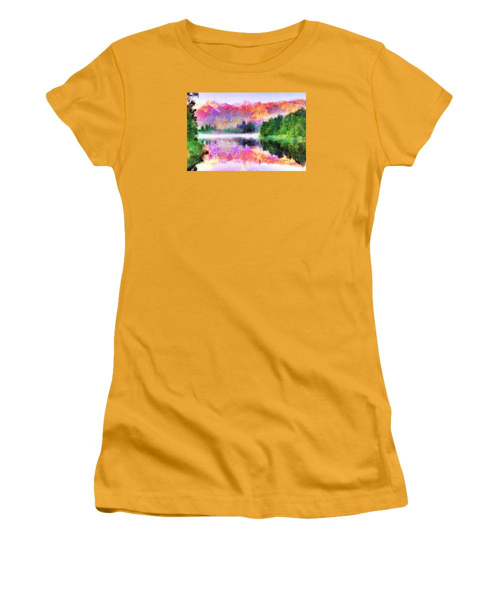 Women's T-Shirt (Junior Cut) - Abstract Landscape 0743