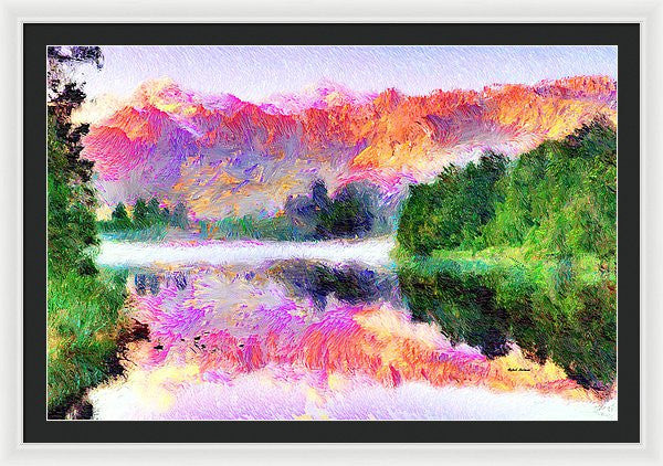 Framed Print - Abstract Landscape 0743