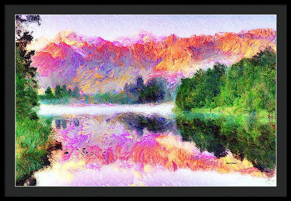 Framed Print - Abstract Landscape 0743